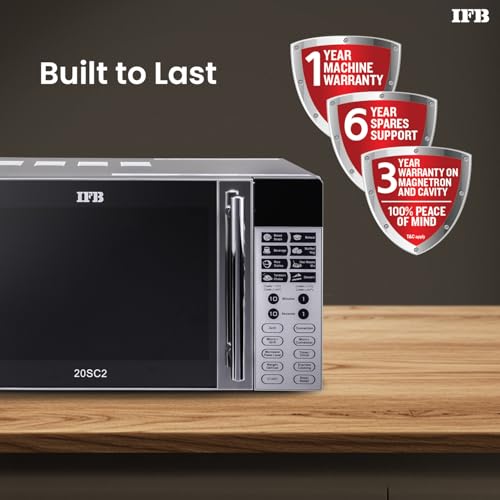 IFB 20 L Convection Microwave Oven (20SC2, Metallic Silver, With Starter Kit), STANDARD