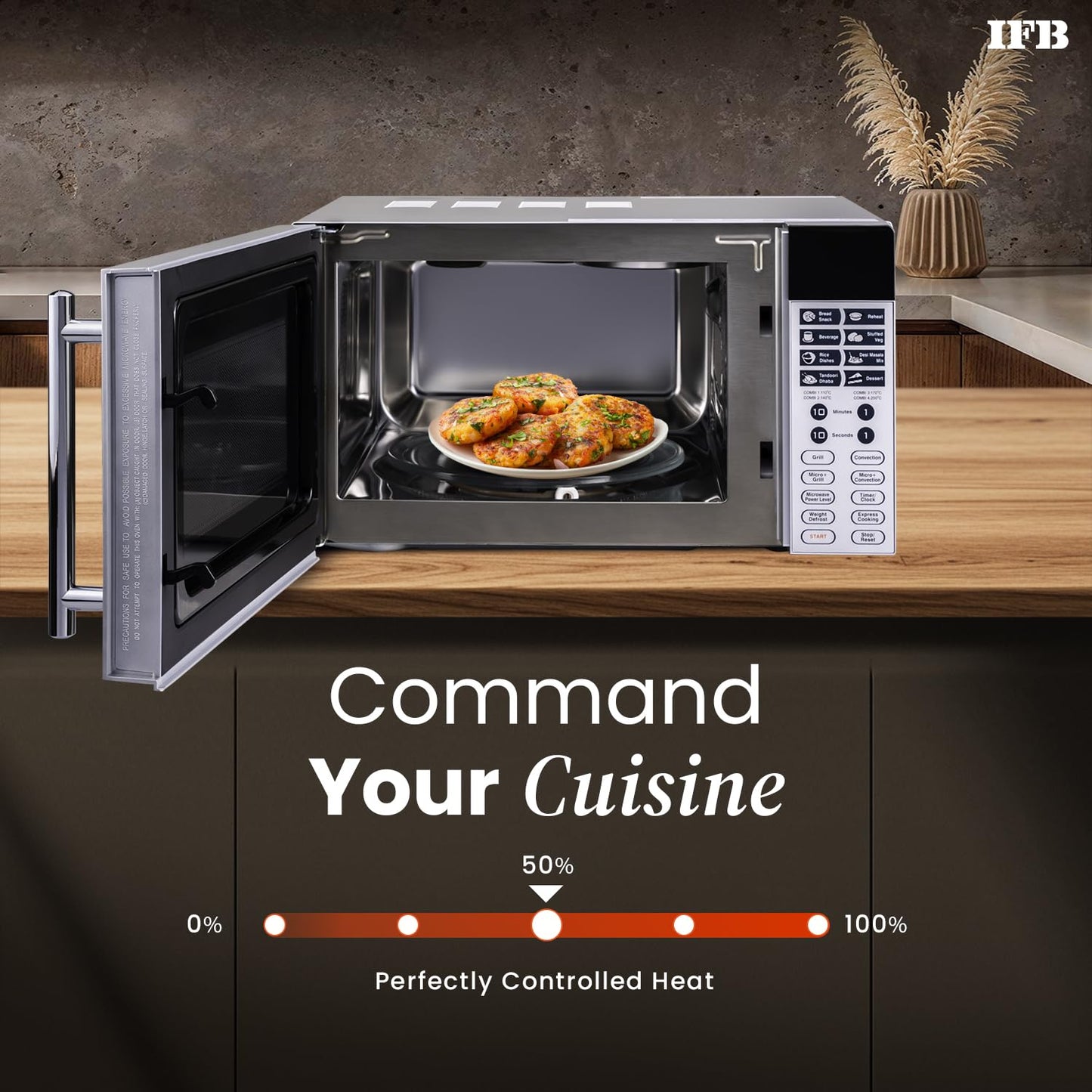 IFB 20 L Convection Microwave Oven (20SC2, Metallic Silver, With Starter Kit), STANDARD