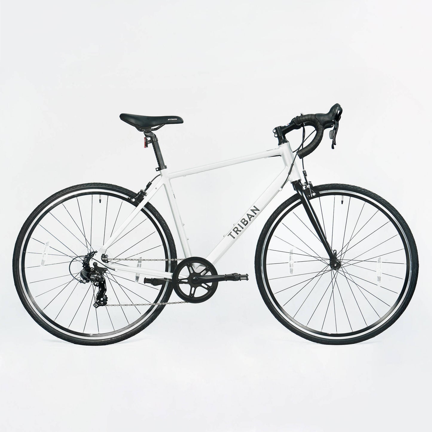 Road Bike Triban RC100 Flat Bar - Aluminium Frame, 7 Speed, Caliper Brakes