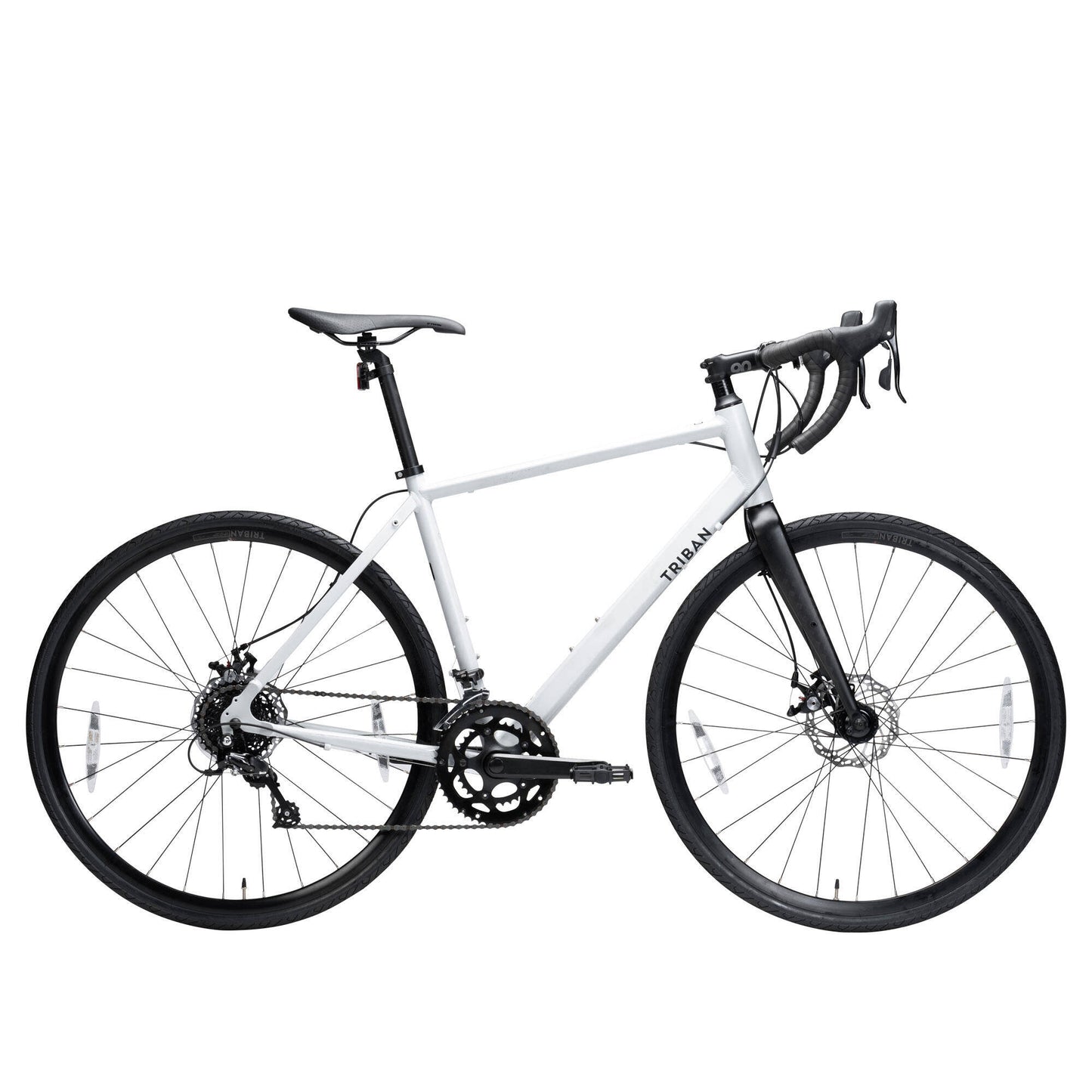 Road Bike Triban RC100 Flat Bar - Aluminium Frame, 7 Speed, Caliper Brakes