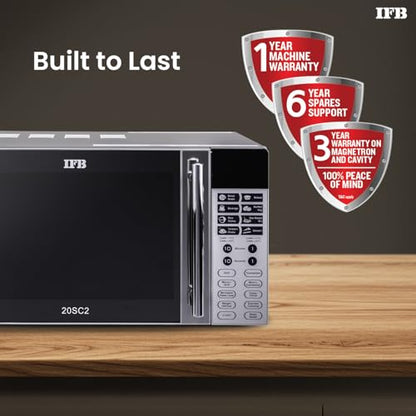 IFB 20 L Convection Microwave Oven (20SC2, Metallic Silver, With Starter Kit), STANDARD