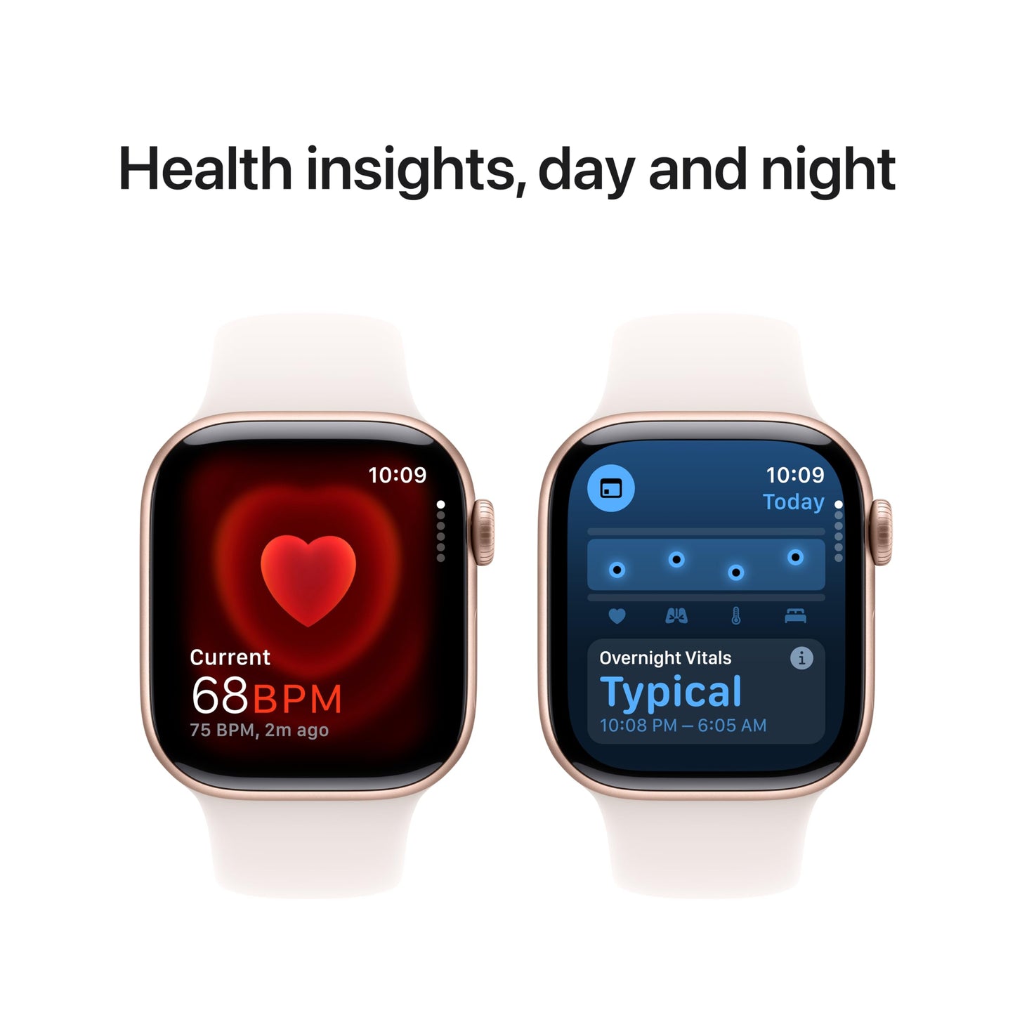 Apple Watch Series 10 [GPS 42mm case] Smartwatch with Rose Gold Aluminum Case