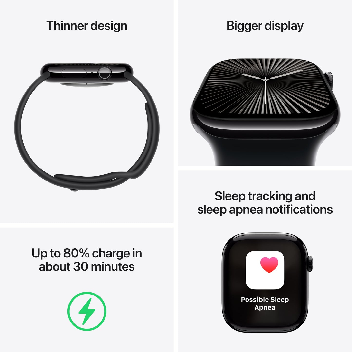 Apple Watch Series 10 [GPS 42mm case] Smartwatch with Rose Gold Aluminum Case