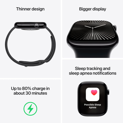 Apple Watch Series 10 [GPS 42mm case] Smartwatch with Rose Gold Aluminum Case