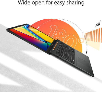 ASUS Vivobook Go 15.6” Slim Laptop, AMD Ryzen 5 7520U, 8GB, 512GB, Windows 11 Home, Cool Silver, Military Grade Durability, Fast Charging, Webcam Shield, E1504FA-AS54
