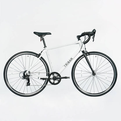 Road Bike Triban RC100 Flat Bar - Aluminium Frame, 7 Speed, Caliper Brakes