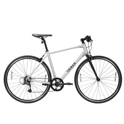 Road Bike Triban RC100 Flat Bar - Aluminium Frame, 7 Speed, Caliper Brakes
