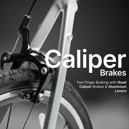 Road Bike Triban RC100 Flat Bar - Aluminium Frame, 7 Speed, Caliper Brakes